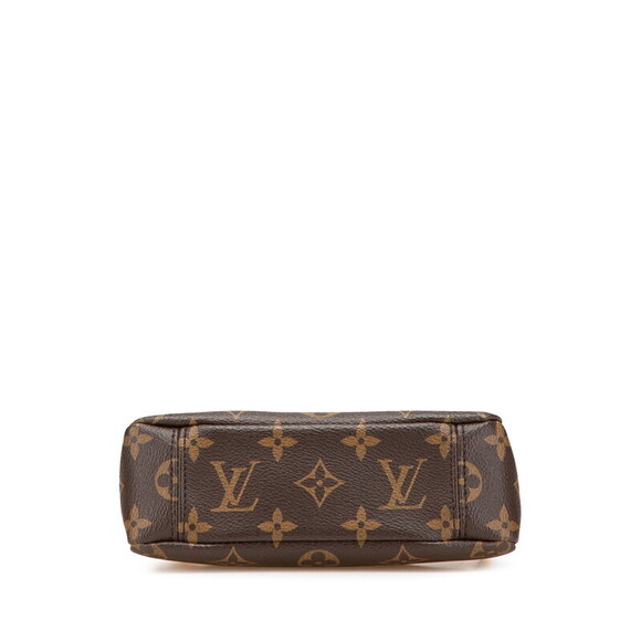 Louis Vuitton Monogram Pallas Handbag Shoulder Bag Brown Cerise Red - Picture 3 of 9